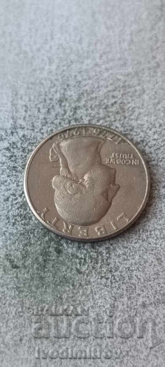 USA 25 cents 1976 200 Years of Independence with price € 0.89 | 1.74 BGN