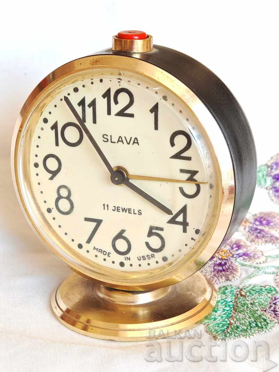 Ολοκαίνουργιο Ρωσικό Σοβιετικό Επιτραπέζιο Ρολόι ΕΣΣΔ SLAVA - 6