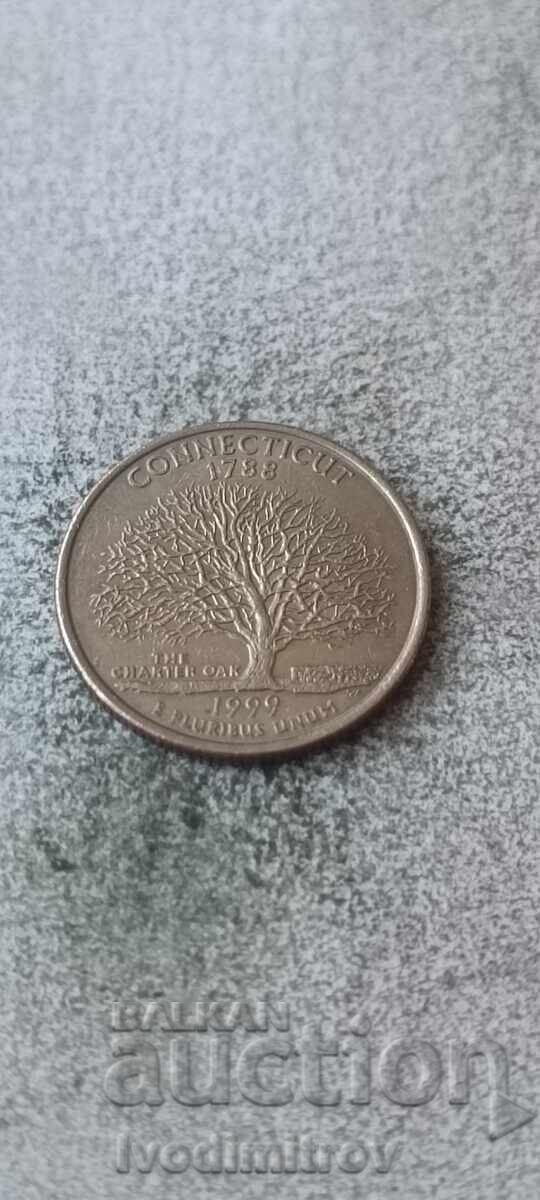 ΗΠΑ 25 σεντς 1999 D Κονέκτικατ