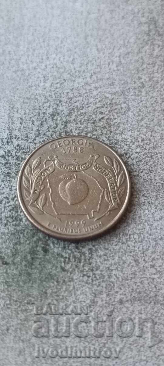SUA 25 de cenți 1999 P Georgia SUA 25 de cenți 1999 P Georgia