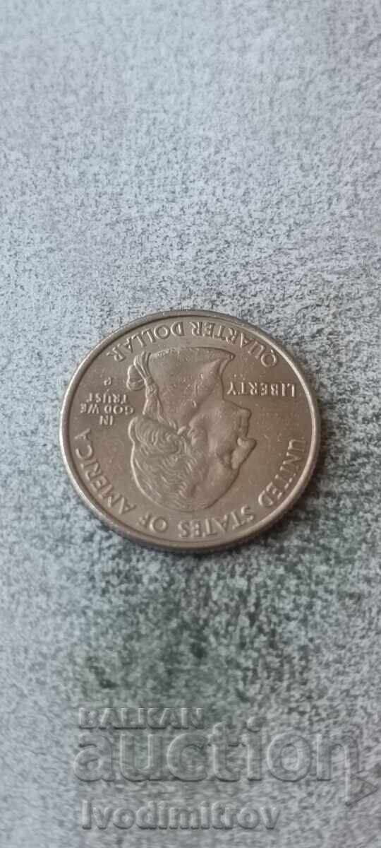 САЩ 25 цента 2001 P New York с цена € 0.89 | 1.74 лв.