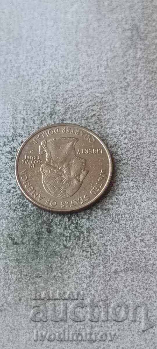 САЩ 25 цента 2002 P Louisiana с цена € 0.89 | 1.74 лв.