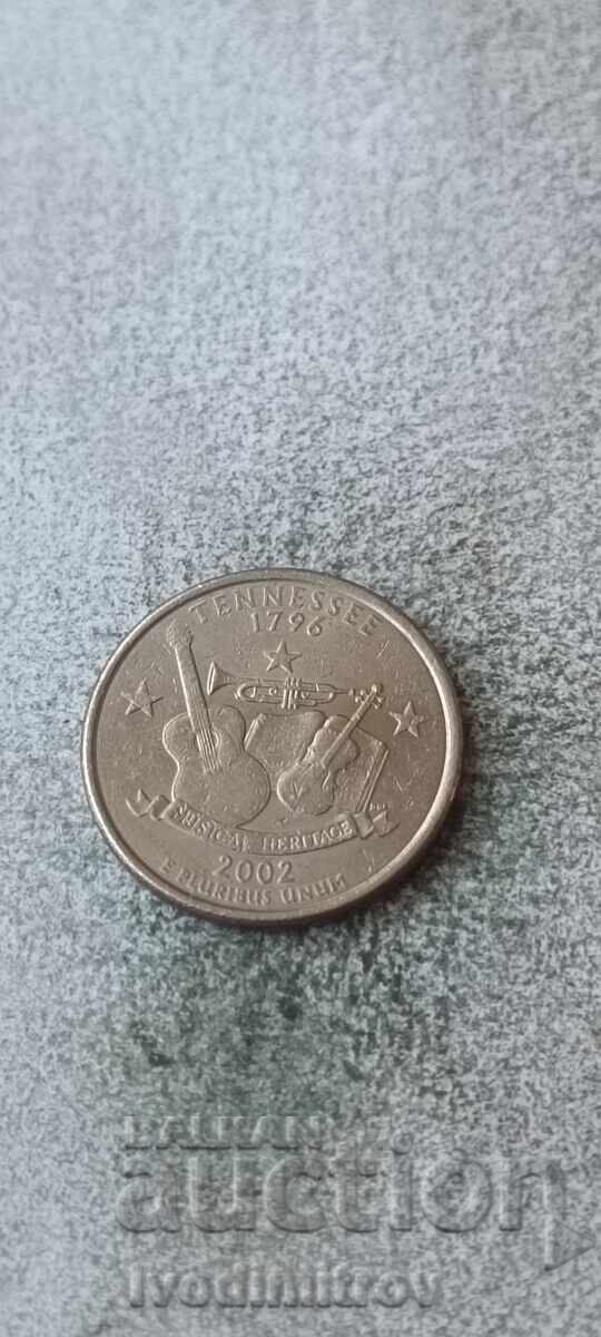 ΗΠΑ 25 σεντς 2002 P Tennessee