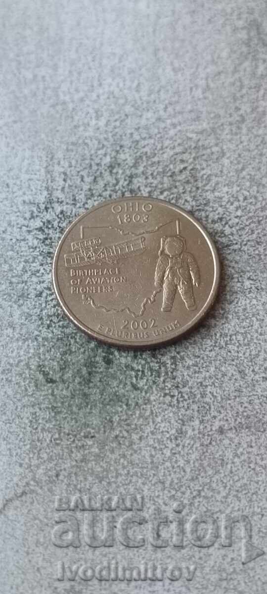 ΗΠΑ 25 σεντς 2002 D Οχάιο