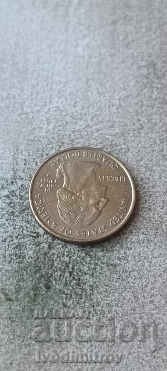 САЩ 25 цента 2004 P Michigan с цена € 0.89 | 1.74 лв.