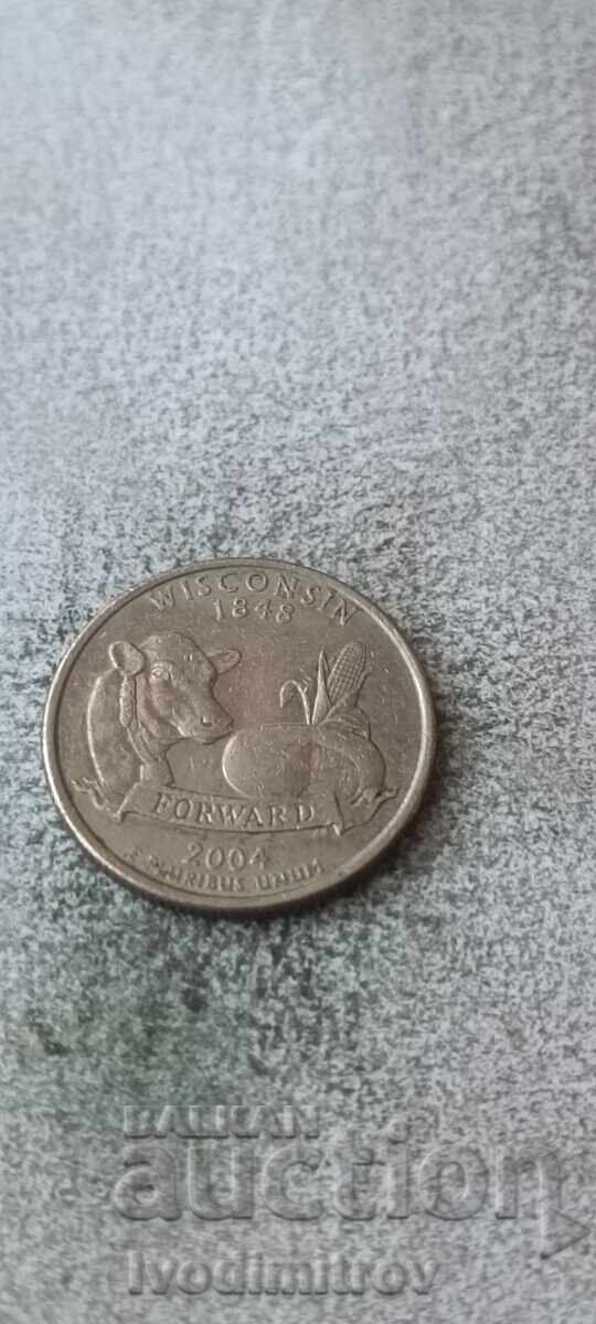 САЩ 25 цента 2004 P Winsconsin