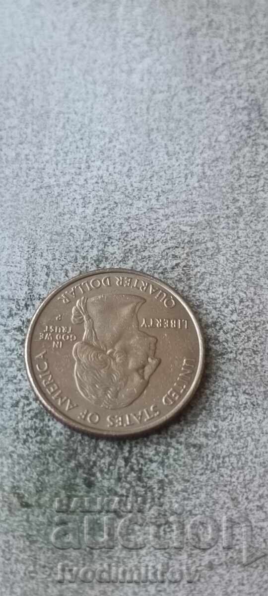 САЩ 25 цента 2004 P Florida с цена € 0.89 | 1.74 лв.