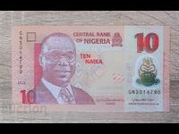 Nigeria 10 naira 2022 UNC