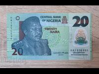Nigeria 20 Naira 2021 UNC