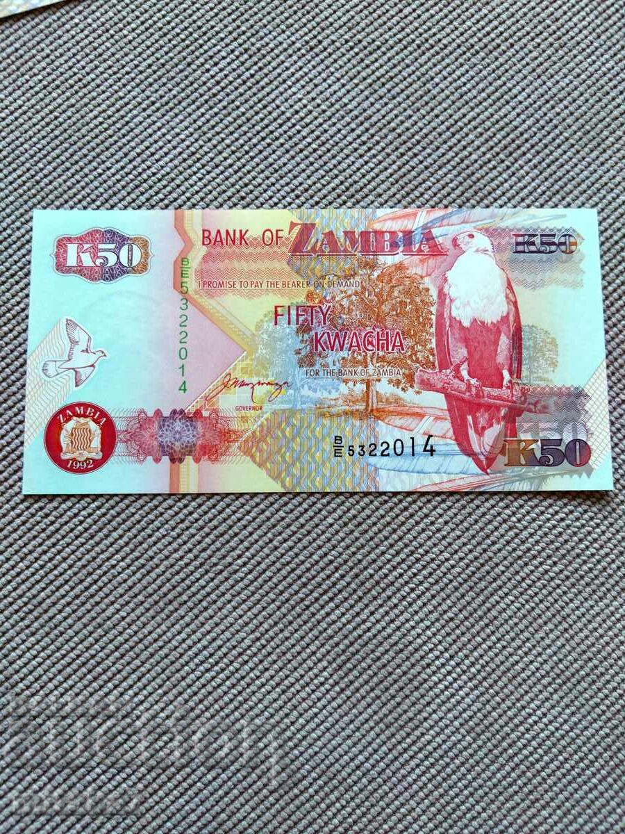 50 kwacha 1992-2001, Zambia