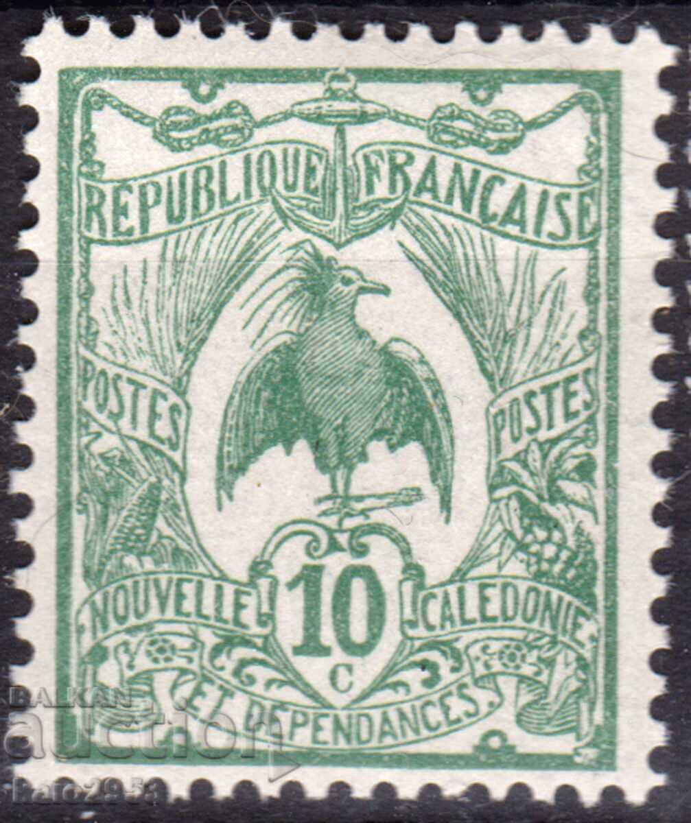 Noua Caledonie-1905-Emisiune curentă-KAGU-pasăre locală, MNH