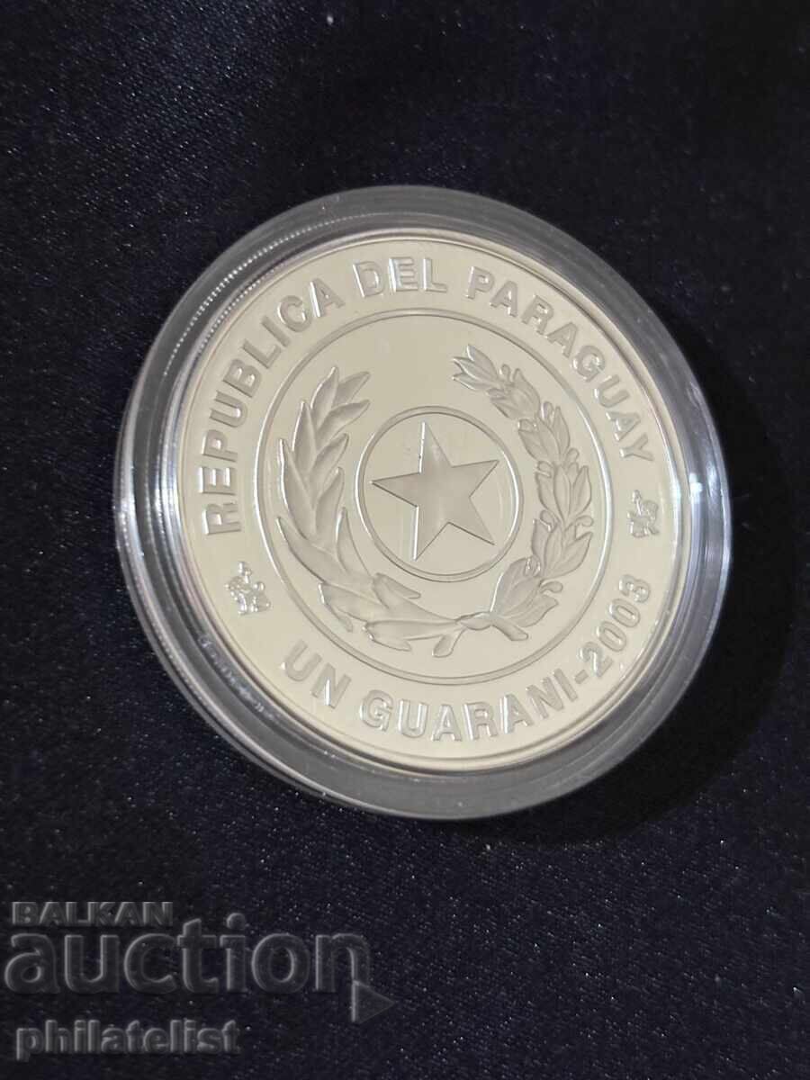 Парагвай 2003 – 1 гуарани - Световно първенство по футбол с цена € 79.00 | 154.51 лв.