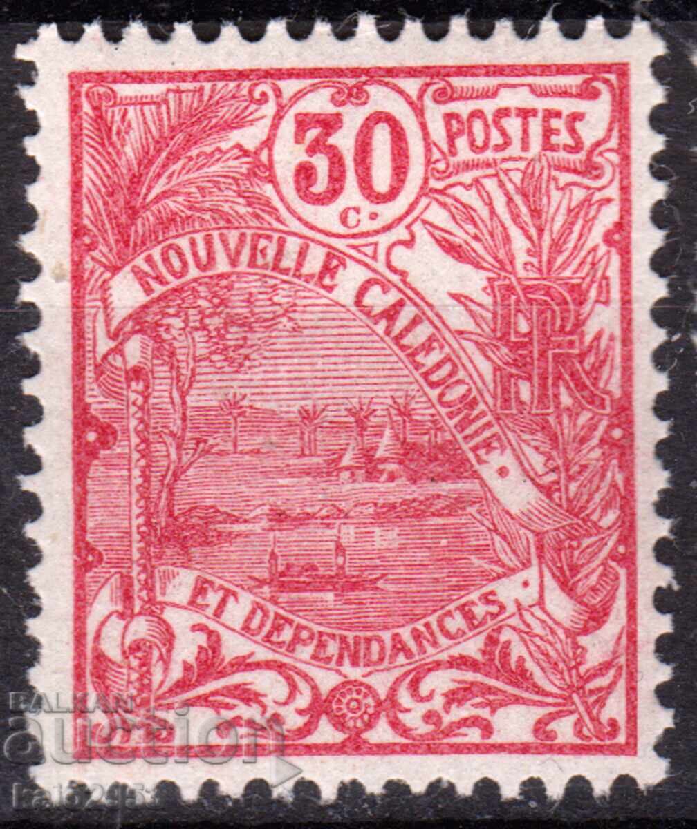 New Caledonia-1906/22-Definitive, Kanak Village, MNH,