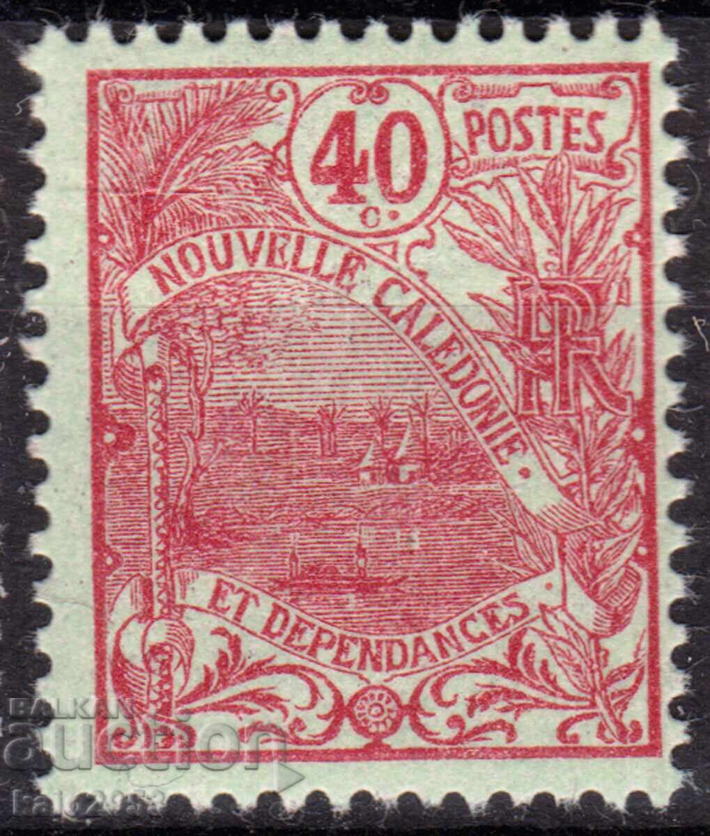New Caledonia-1906/22-Definitive, Kanak Village, MNH,