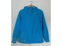 Μπουφάν πετρόλ μπλε softshell με αφαιρούμενη κουκούλα μέγεθος M
