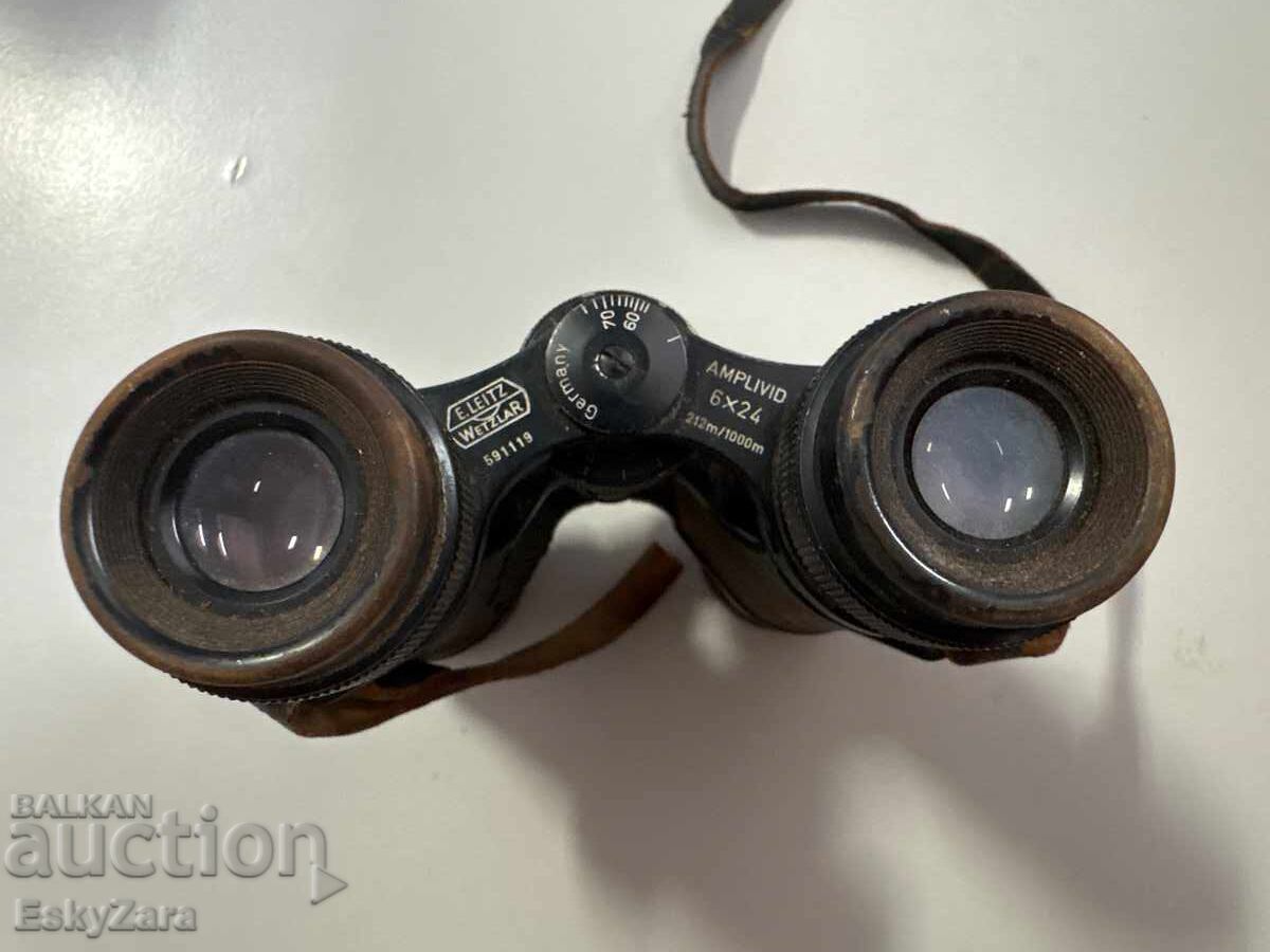 Rare collectible Leitz Wetzlar Amplivid 6x24 binoculars