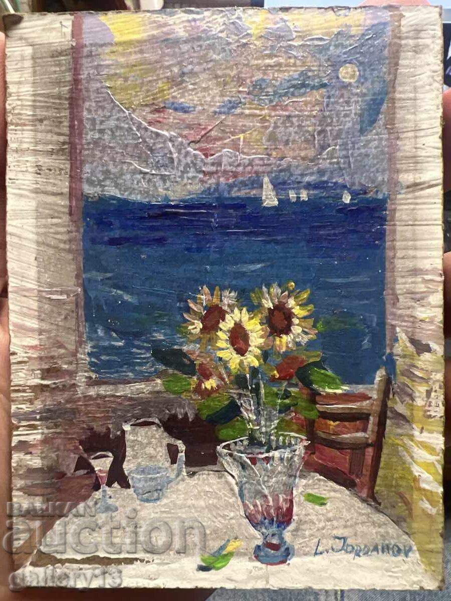Lyubomir Yordanov Painting Summer 12/9 cm