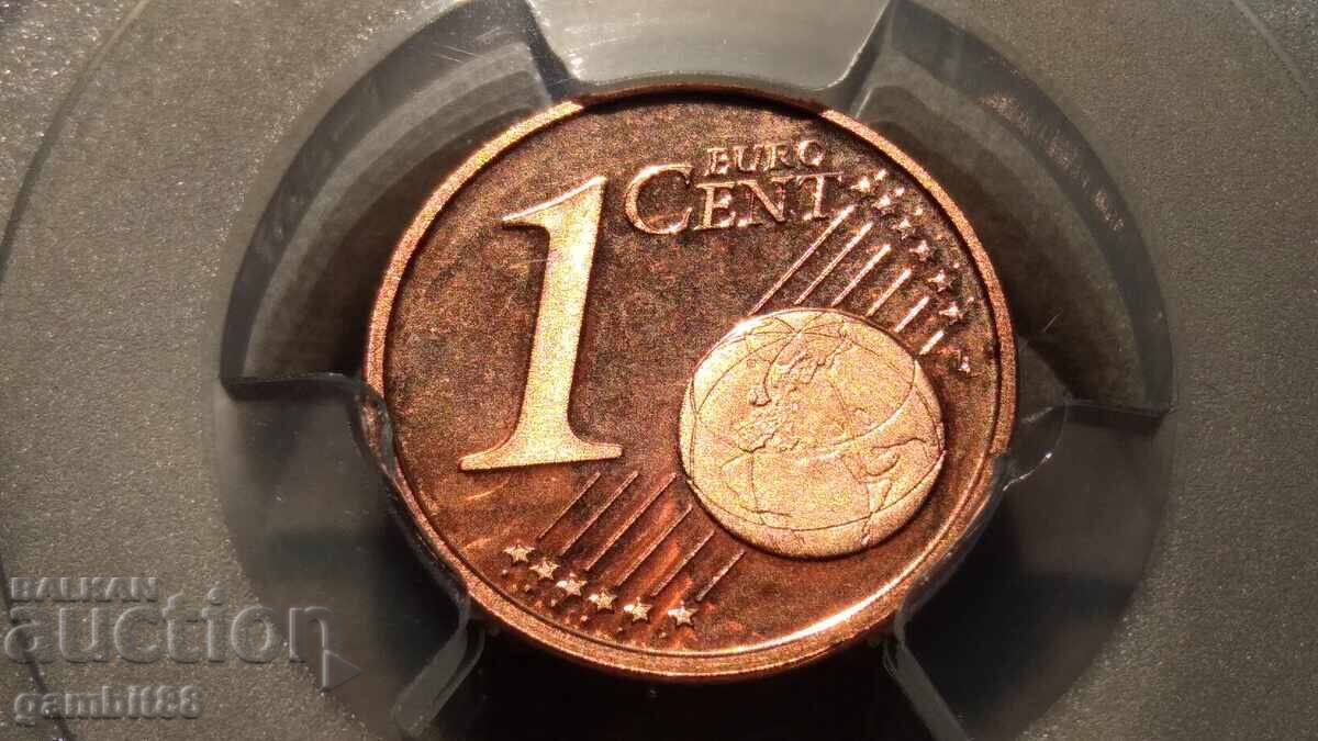 1 Euro Cent 1999 Netherlands - PR66RD DCAM PCGS - First Issue with price € 0.01 | 0.02 BGN 1 Euro Cent 1999 Netherlands - PR66RD DCAM PCGS - First Issue with price € 0.01 | 0.02 BGN