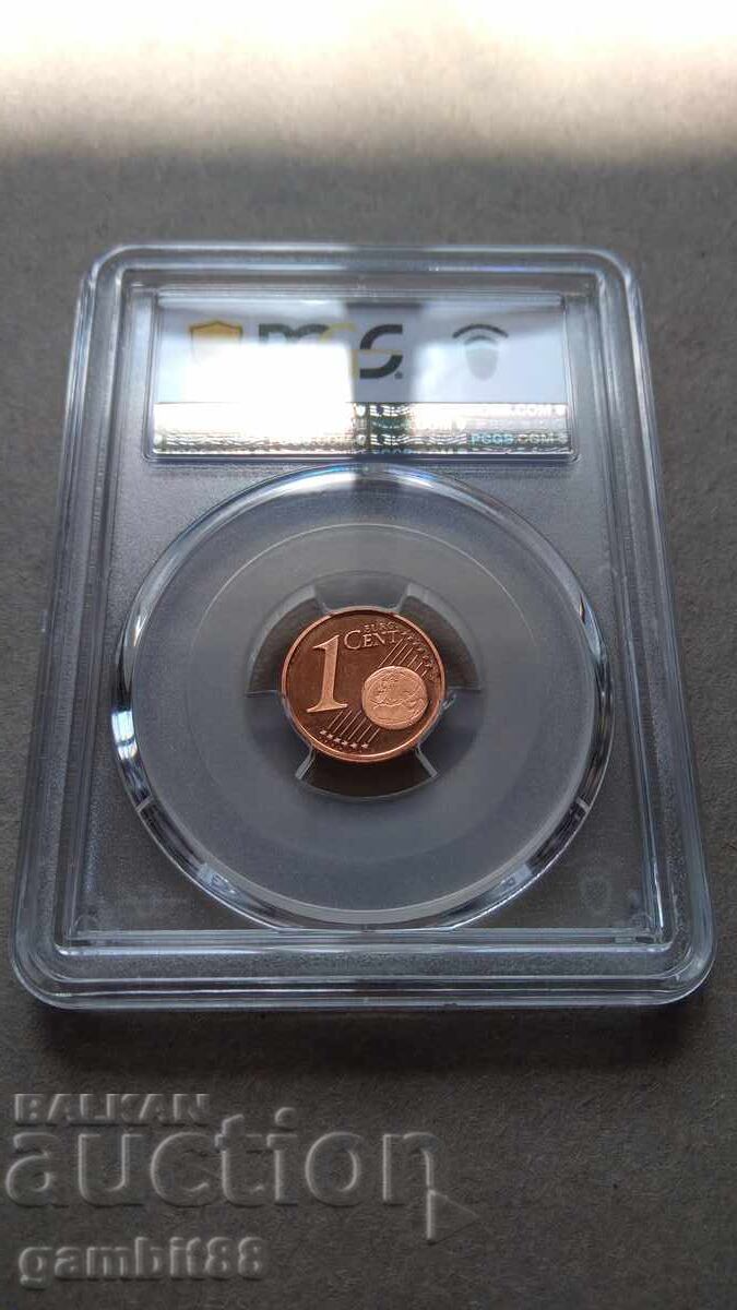 Delivery of 1 Euro Cent 1999 Netherlands - PR66RD DCAM PCGS - First Issue Delivery of 1 Euro Cent 1999 Netherlands - PR66RD DCAM PCGS - First Issue