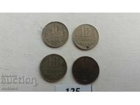 10 stotinki 1989 - 4 bucăți