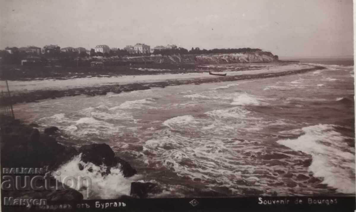 Old postcard, photograph Kingdom of Bulgaria, Burgas