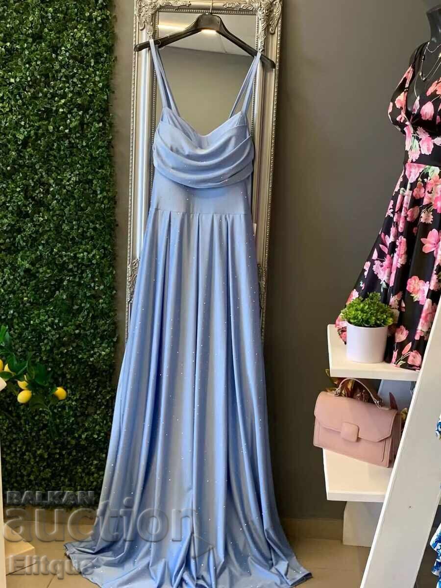 Long satin dresses with stones - 5 Long satin dresses with stones - 5