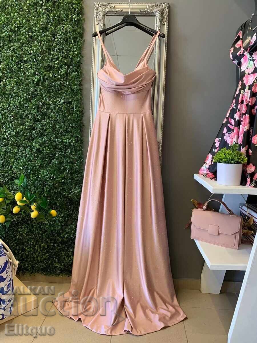 Long satin dresses with stones - 6 Long satin dresses with stones - 6