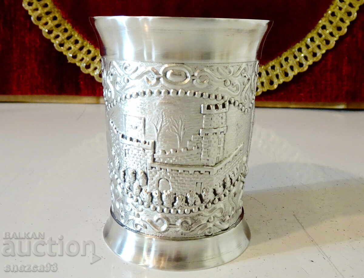 Pewter wine goblet Castle, Fortress
