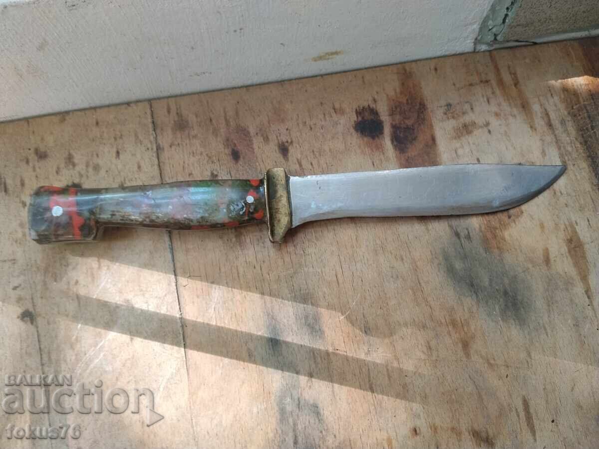 Стар голям Соц. български нож - рибарски - 5 Стар голям Соц. български нож - рибарски - 5