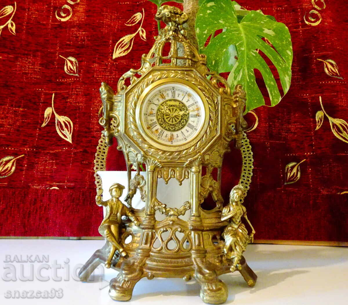Mechanical bronze clock, mantel clock with price € 129.00 | 252.30 BGN