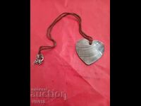 Antique necklace with mother-of-pearl