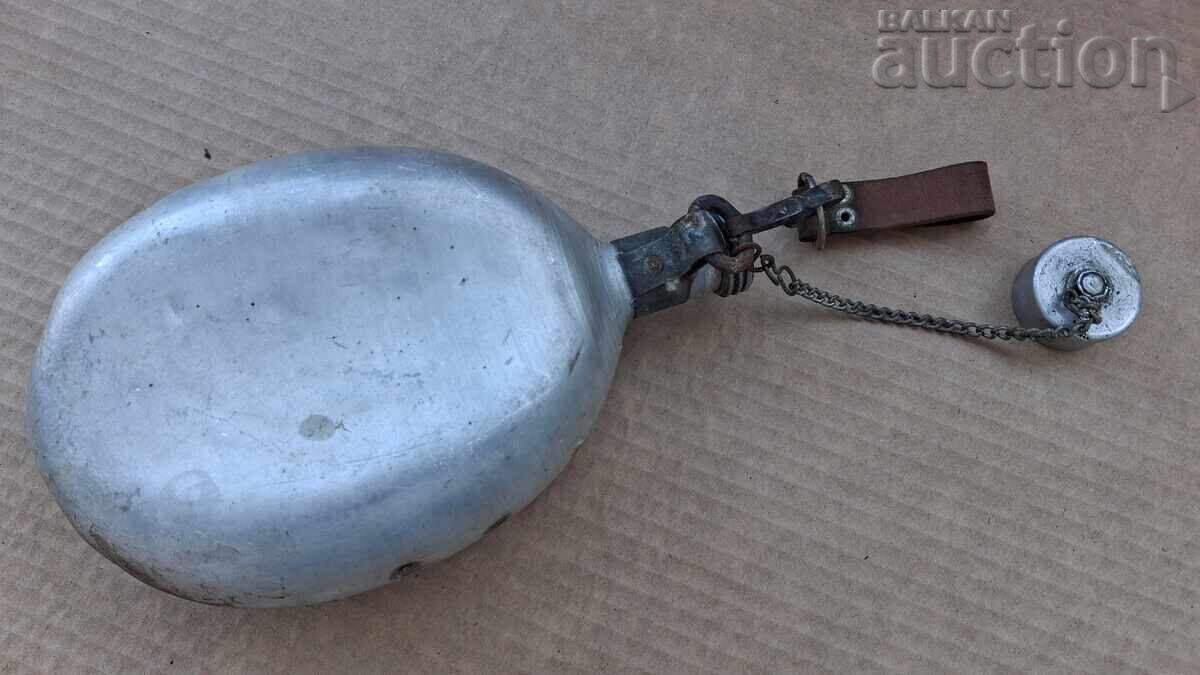 Delivery of WW2 WWII soldier's canteen with belt carrier