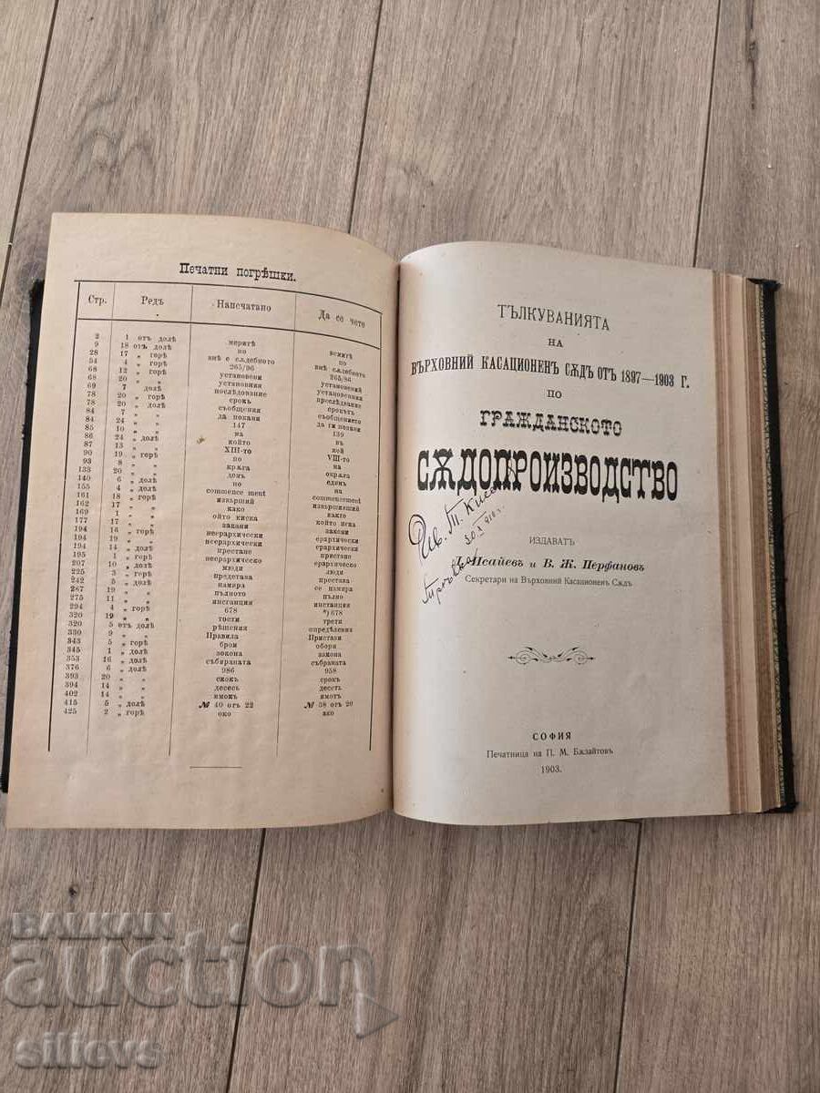 Гражданско съдопроизводство 1897г. с цена € 0.01 | 0.02 лв.