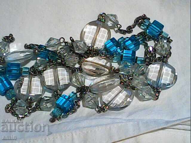 Auction  Beautiful double crystal necklace