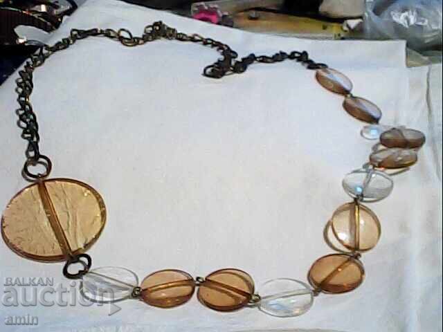 Old beautiful quartz necklace