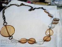 Old beautiful quartz necklace