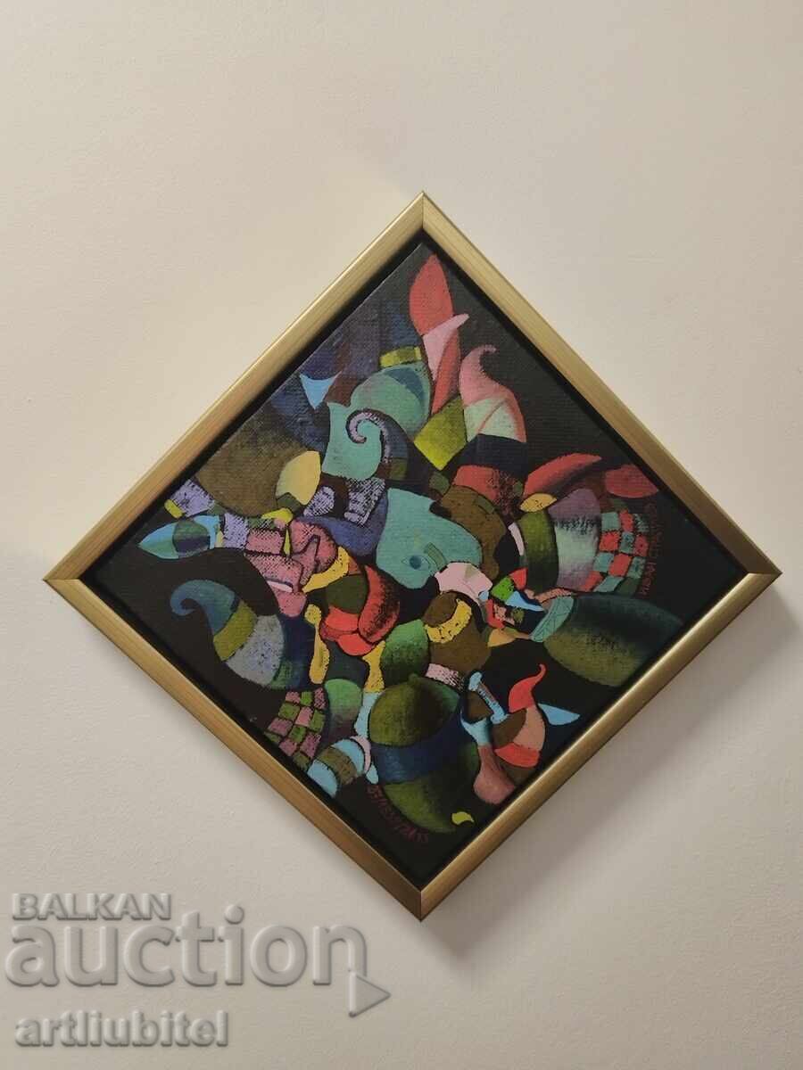 Ivan Stratiev (1961) - painting - 27.50 x 27.50 cm