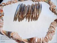 Vintage mother-of-pearl necklace and bracelet