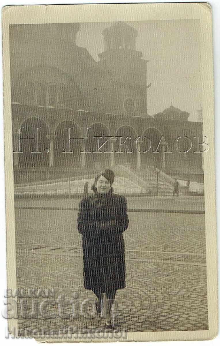 1943 СТАРА СНИМКА СОФИЯ ПЛОЩАД "СВЕТА НЕДЕЛЯ" Ж954