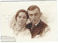 SMALL OLD PHOTO SOFIA YOUNG COUPLE PHOTO "VLADIKOV" Zh956