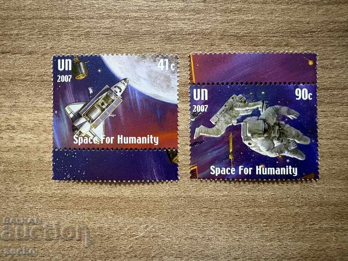 ONU New York - 50 ani de explorare spațială (2007) MNH