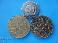 250 ливри 2014 и 2018 г. 50 ливри 1996 г. Ливан