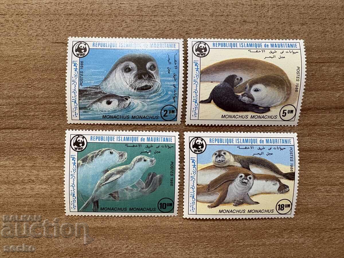 Mauritania - Foca călugăr mediteraneană (1986) MNH
