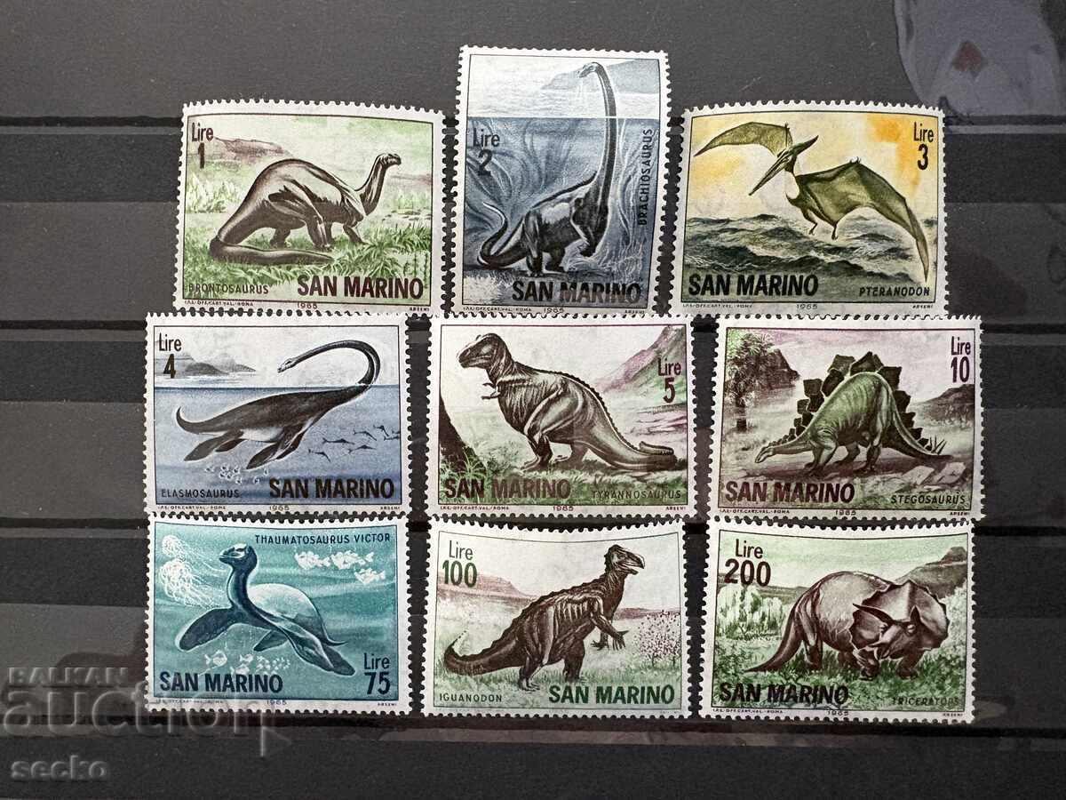 San Marino - Animale preistorice (1965) MNH