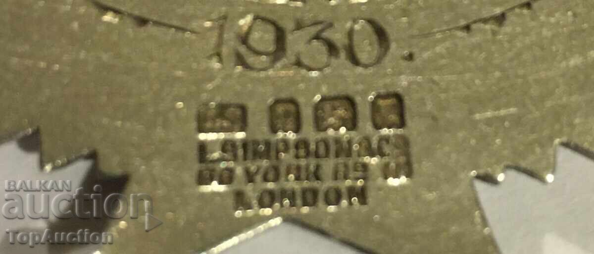 Масонски RAOB медал 1930 Primo Delegate сребро - 5