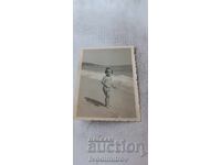Fotografie Varna Fetiță pe malul mării 1953