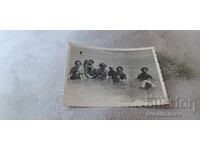 Photo Obzor Men women and children in the sea 1955