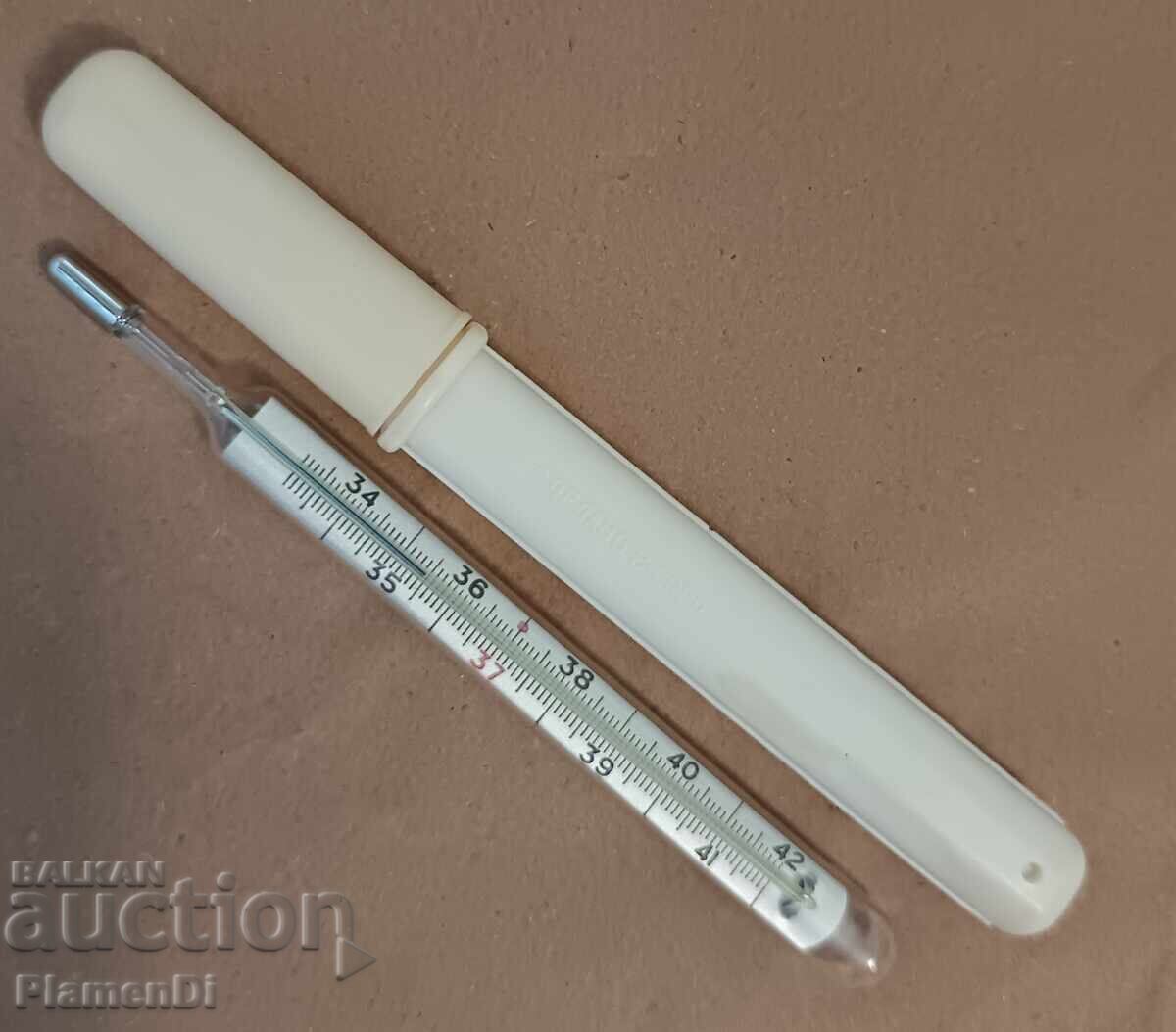 Old, authentic Russian body thermometer