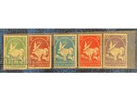 1931 - Airmail - Large Dove (clean, incomplete series)