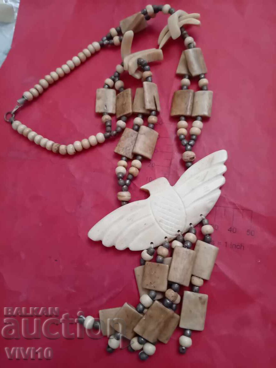 Antique bone necklace